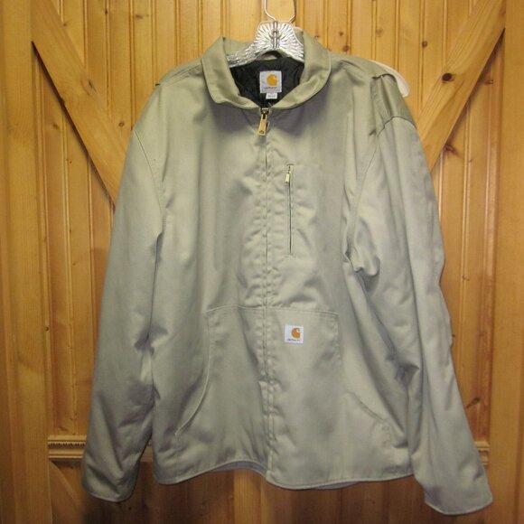 Vtg Carhartt mens xl workwear jacket zip front pocket front quilted lined xl - Picture 1 of 8